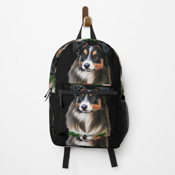 Item preview, Miniature American Shepherd Dog Christmas Celebration 2 designed and sold by AnadAA.