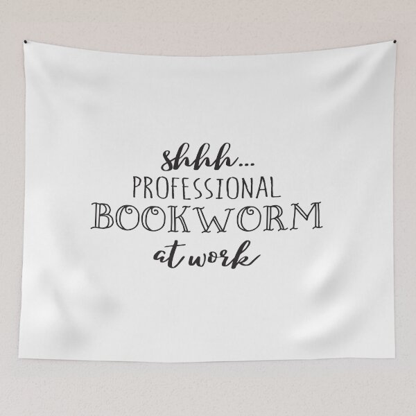 Item preview, Shhh... Professional Bookworm at Work designed and sold by jitterfly.