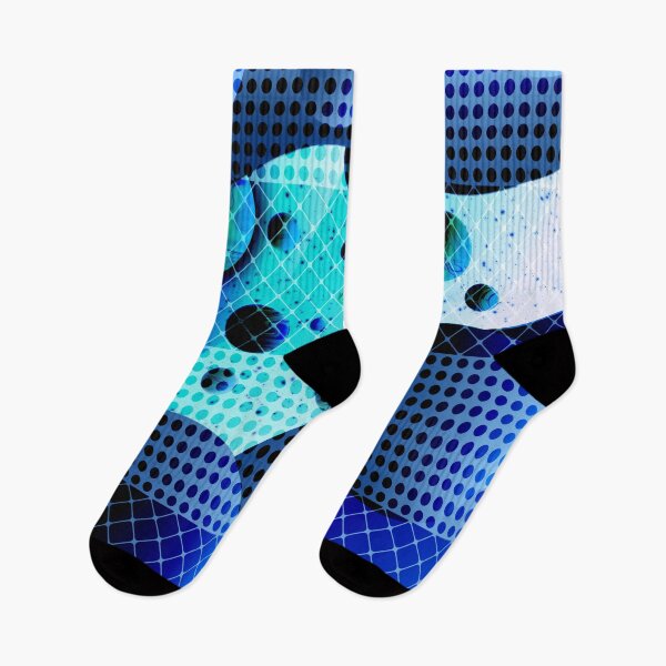 Item preview, Checkered  Floating bubbles blue  designed and sold by TipTopTapo.