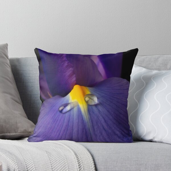 Item preview, Dew Drops On Blue Iris designed and sold by Garry Gay.