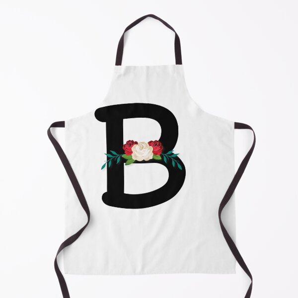 Item preview, Floral Black Monogram B designed and sold by ModernStyleBoho.