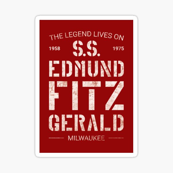 Die Legende lebt auf SS Edmund Fitzgerald Sticker