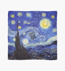 Eine Sternennacht Van Gogh Mountain Inspiration mit Tardis Tuch