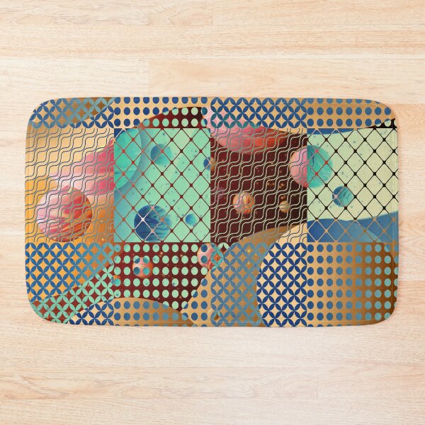 Item preview, Modern Checkered  Floating bubbles graphic  designed and sold by TipTopTapo.