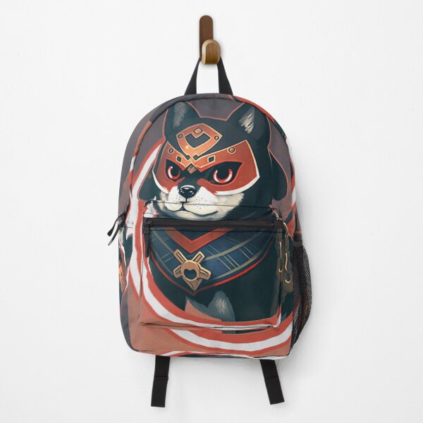 Item preview, Mascota de cachorro de superhéroe ninja de anime en 3D con niebla roja y tonos negros designed and sold by Christopher McGuire.