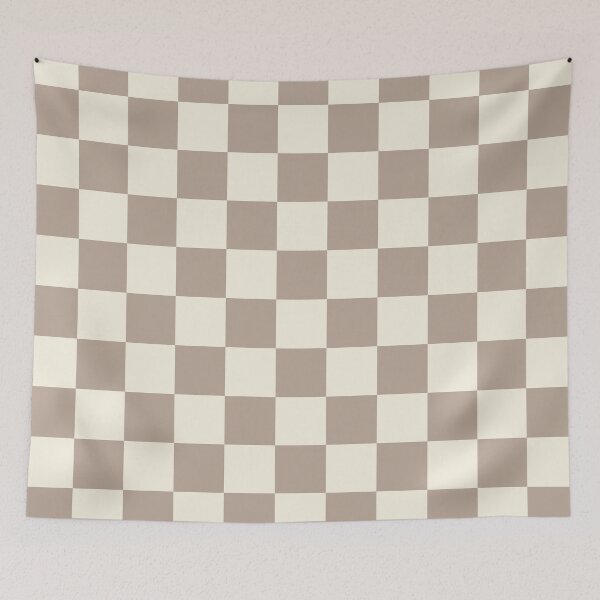 Item preview, Cream and Taupe checkers design designed and sold by cbycarolinam.