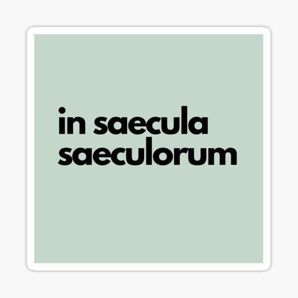 Item preview, in saecula saeculorum, green designed and sold by Beth Felker Jones.