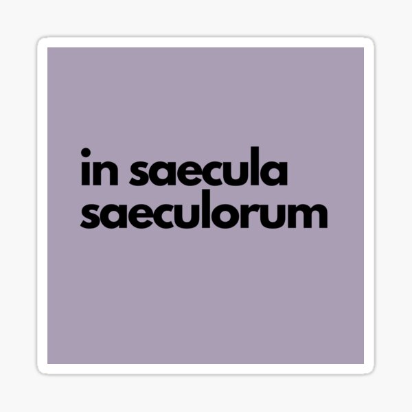 Item preview, in saecula saeculorum, purple designed and sold by Beth Felker Jones.
