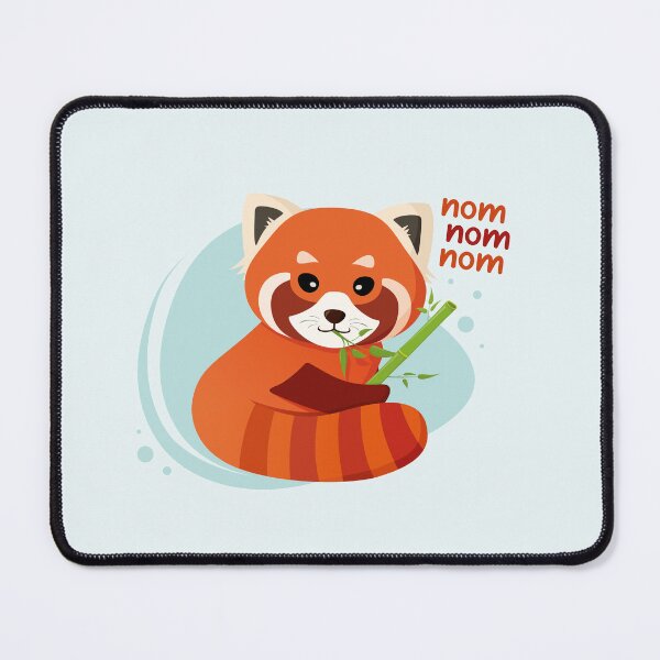 Item preview, Red panda eating bamboo - Nom Nom Nom designed and sold by tramezzino.