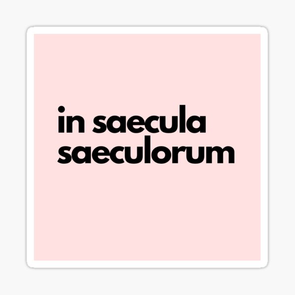 Item preview, in saecula saeculorum, pink designed and sold by Beth Felker Jones.