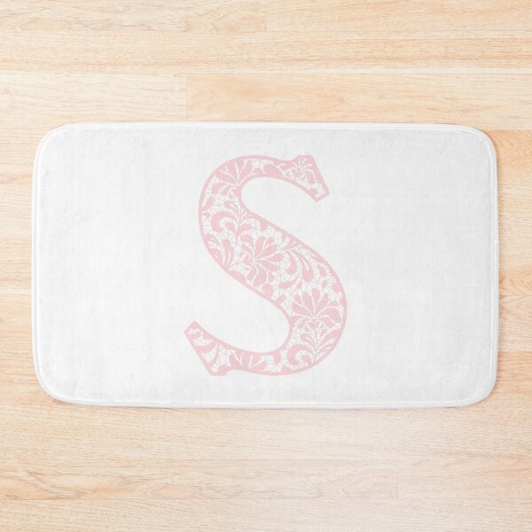 Item preview, The Letter S- Pink Lace Botanical Monogram designed and sold by Tasha-design.