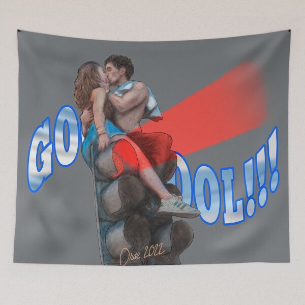 Item preview, Goal with Kiss to the final - An unexpected celebration designed and sold by HenryDrae.