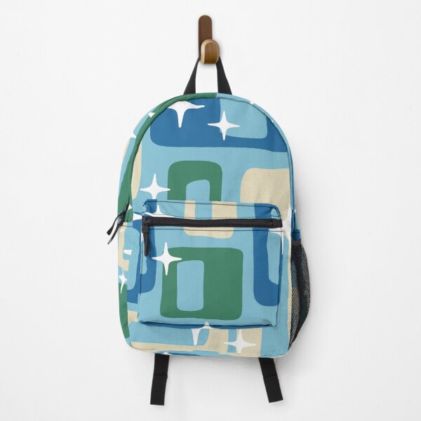 Item preview, Retro Mid Century Modern Abstract Pattern 988 Beige Blue Green designed and sold by tonymagnerart.