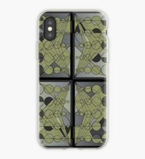 Circles and lines iPhone Case