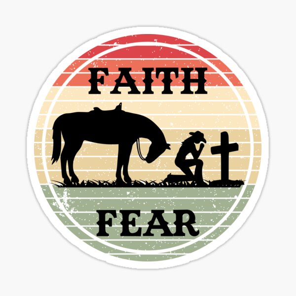 Item preview, Faith Above Fear - Christian Cowgirl Praying designed and sold by handsoftime2020.