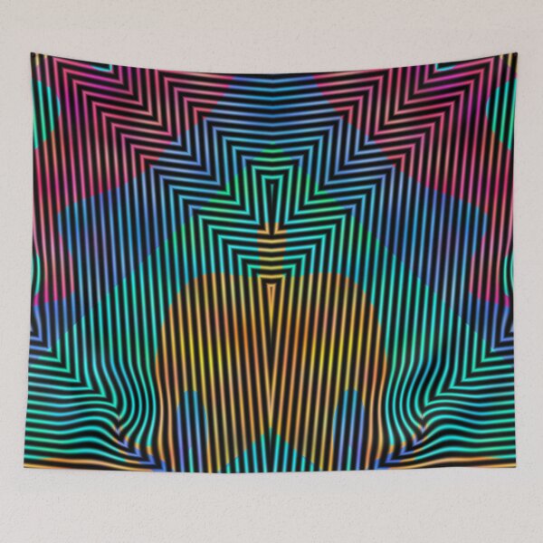 Item preview, FUNNY ABSTRACT GEOMETRIC SYMETRIC COLORFUL LINES PATTERN TETRIS designed and sold by Ralek.