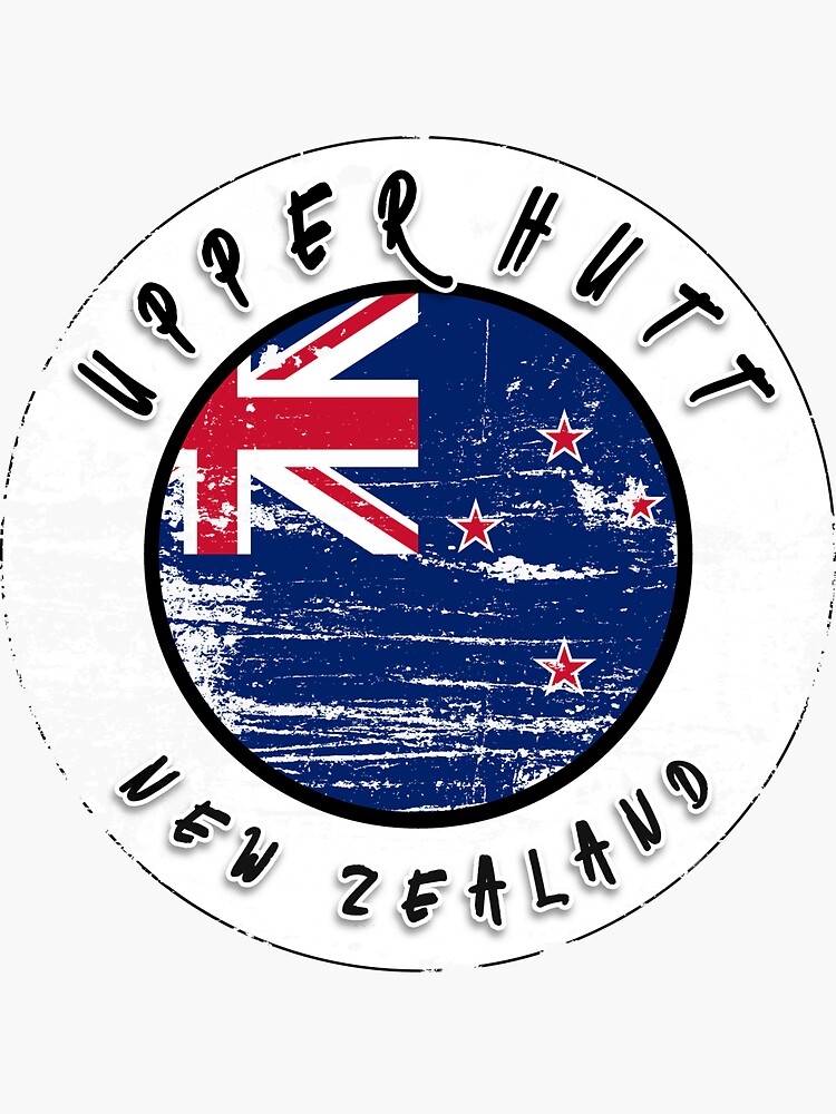 "Upper Hutt New Zealand Vintage" Sticker for Sale by TravelPenguin