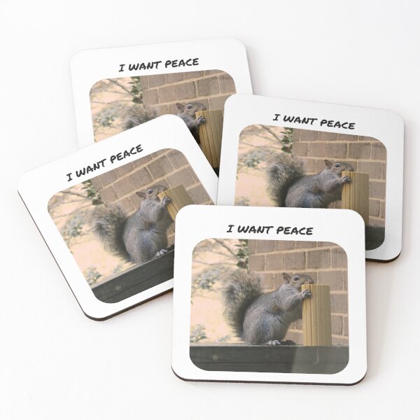 Item preview, SQUIRRELS FOR PEACE designed and sold by TechLaughs.
