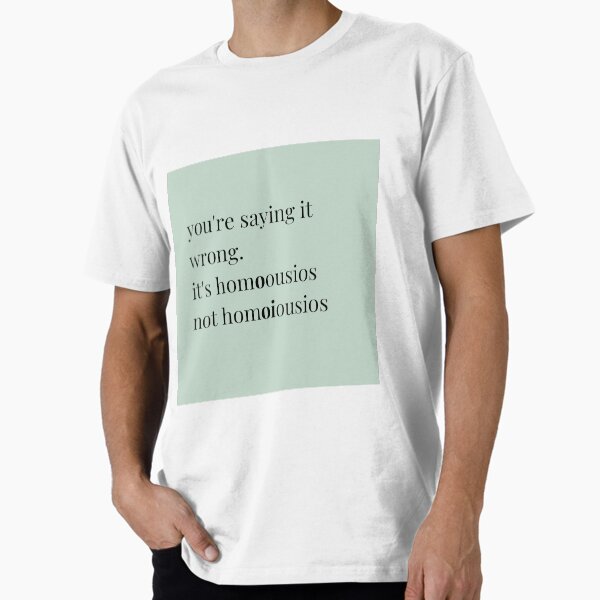 Item preview, you're saying it wrong, green designed and sold by Beth Felker Jones.