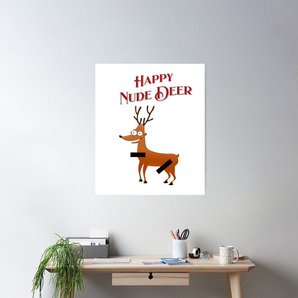 Happy Nude Deer! | Poster