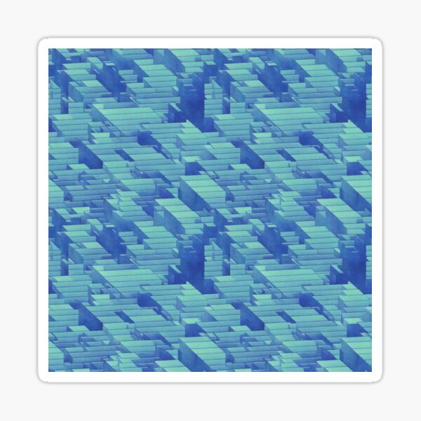 Item preview, LEVELS Abstract Blue Glitch Texture Pattern designed and sold by speedrunner.