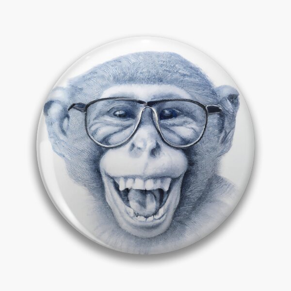 Item preview, Laughing monkey with glasses designed and sold by RisingAir.