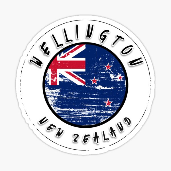 "Wellington New Zealand Vintage" Sticker for Sale by TravelPenguin