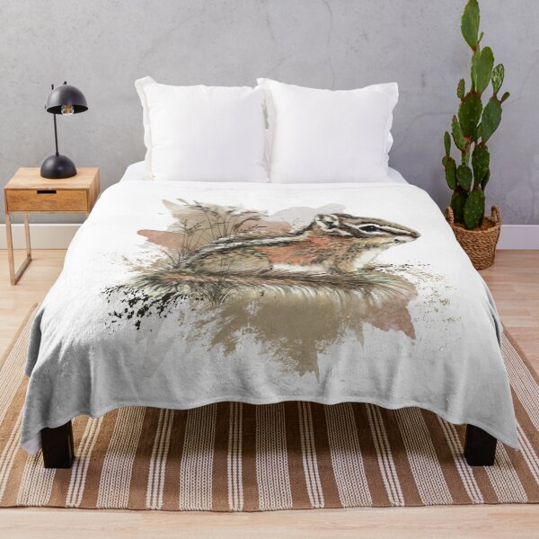 Item preview, Watercolor Cute Little Chipmunk Animal Wildlife Nature Art designed and sold by countrymouse.
