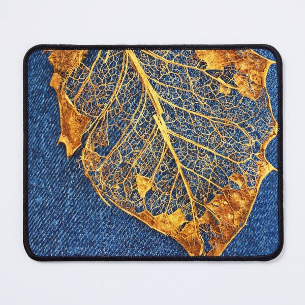 Item preview, Denim and lace.. A beautiful and delicate autumn leaf designed and sold by Wonder & Whimsy.