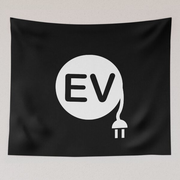 Item preview, Electric Vehicle Logo 6 (White) designed and sold by 718Raindeer.