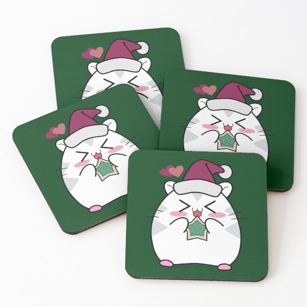 Item preview, Christmas Hamster Eating A Cookie designed and sold by Jelly Turnip.