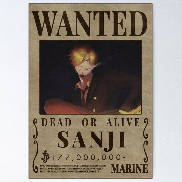 One Piece-talk — erushiii: Regarding Sanji's new wanted poster…