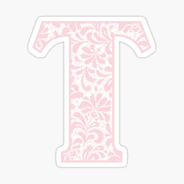 Letter T pink watercolor pattern, Hand drawn. 24796637 PNG