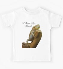 i love my beardie Kids T-Shirt