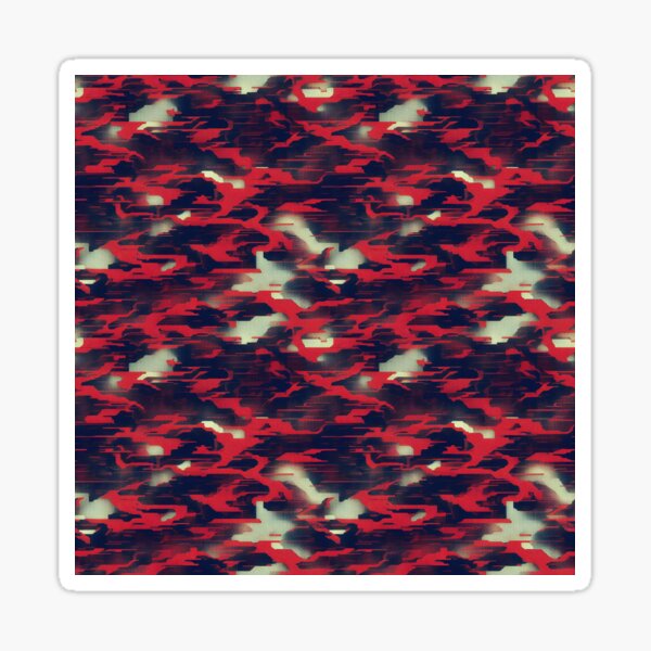 Item preview, Abstract Red Glitch Pattern designed and sold by speedrunner.