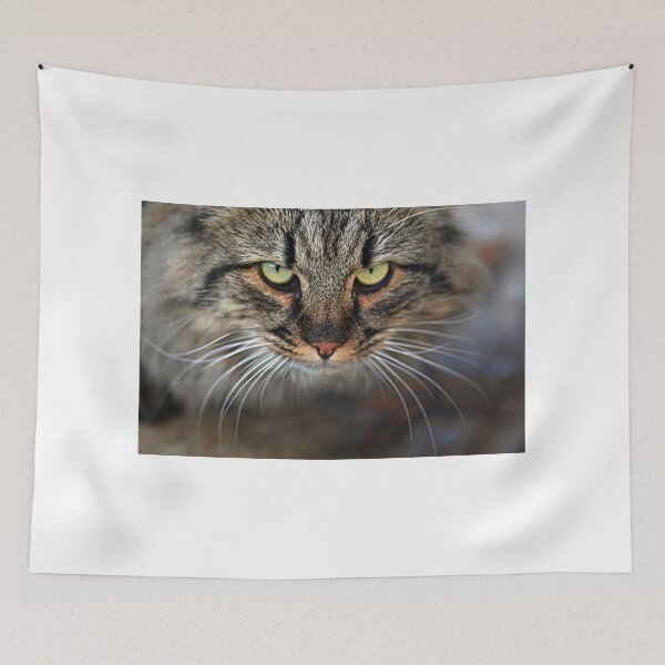 Item preview, Portrait of wild striped cat designed and sold by olena2552.