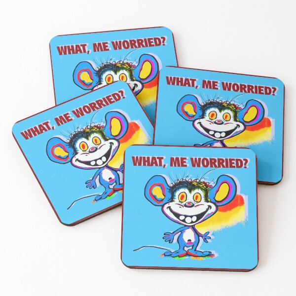Item preview, Pop Art for Fun: A Cute Rat Asking "What, me worried?" designed and sold by factory88.