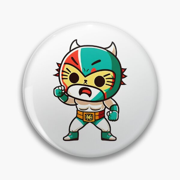 Artikelvorschau, Lucha Libre Katzen | Mexikanische Wrestling | Kawaii-Katzen | Chibi-Katzen | Anime-Katzen | Lucha Libre Katzen 08 entworfen und verkauft von Catcosm.