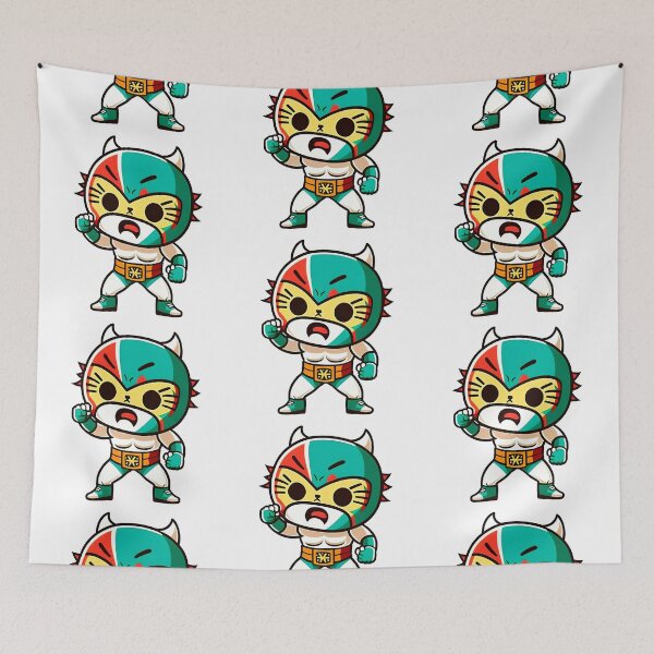 Artikelvorschau, Lucha Libre Katzen | Mexikanische Wrestling | Kawaii-Katzen | Chibi-Katzen | Anime-Katzen | Lucha Libre Katzen 08 entworfen und verkauft von Catcosm.
