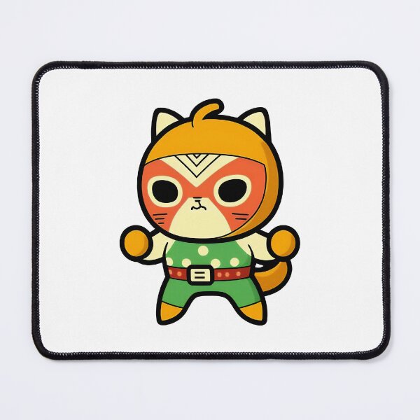 Artikelvorschau, Lucha Libre Katzen | Mexikanische Wrestling | Kawaii-Katzen | Chibi-Katzen | Anime-Katzen | Lucha Libre Katzen 09 entworfen und verkauft von Catcosm.