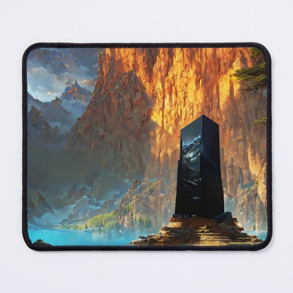 Item preview, A Black Monolith in a Glacial Lake designed and sold by lostcauseblue.