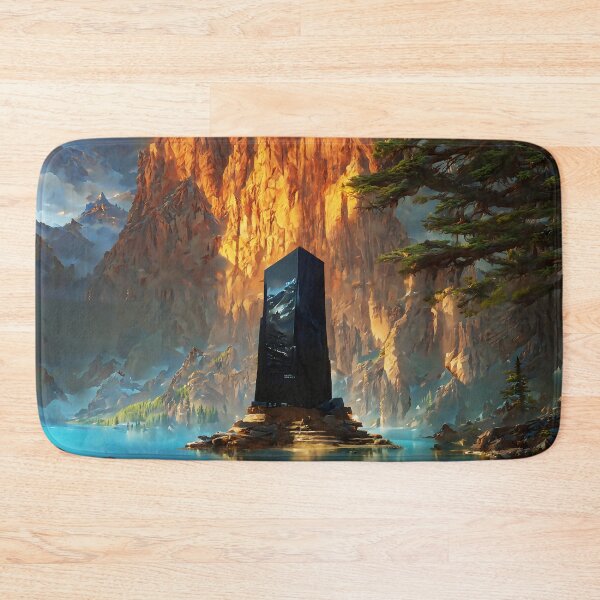 Item preview, A Black Monolith in a Glacial Lake designed and sold by lostcauseblue.