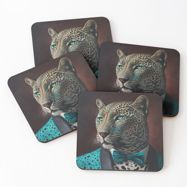Item preview, Cyan Leopard in a Tuxedo designed and sold by TortillaChief.