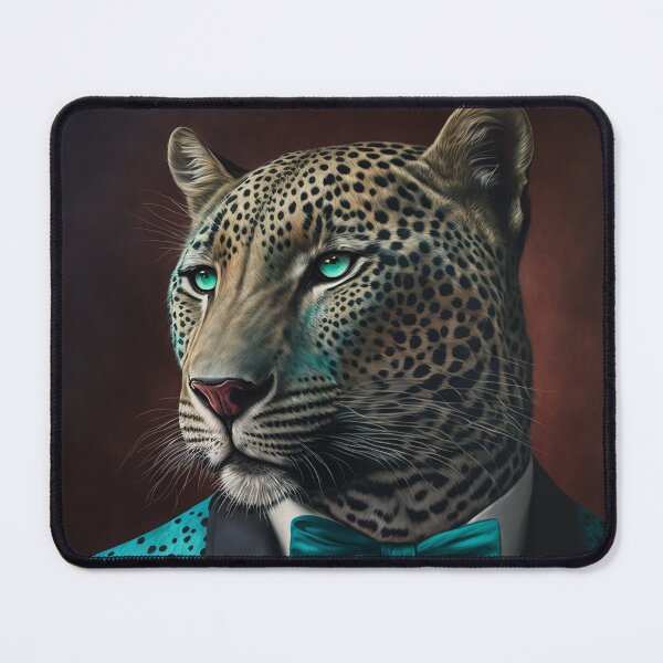 Item preview, Cyan Leopard in a Tuxedo designed and sold by TortillaChief.