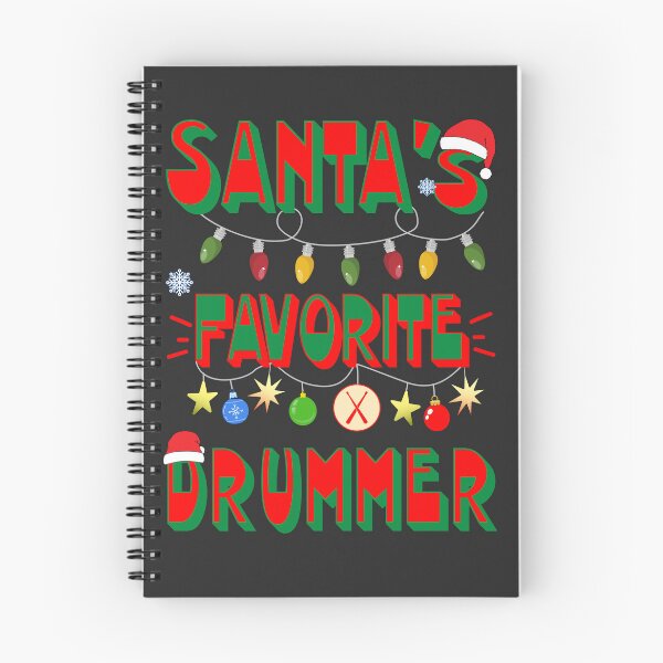 Item preview, Santa''s Favorite Drummer designed and sold by Blended Designs ⭐⭐⭐⭐⭐.
