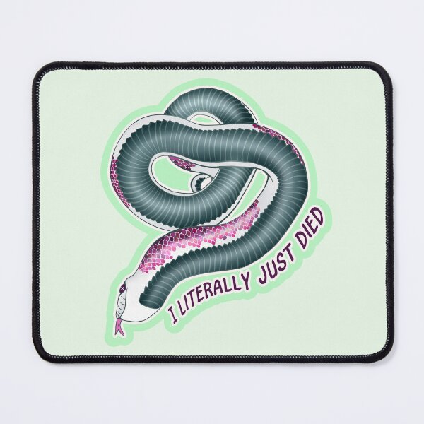 Item preview, I Literally Just Died Hognose Green designed and sold by Kirin-Riki.