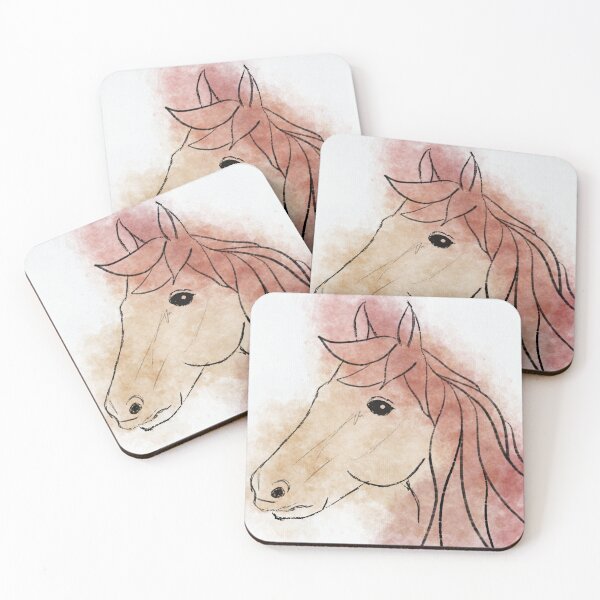 Item preview, The Minimal Mister Horse // Cutie Animals Watercolor designed and sold by puddlea.