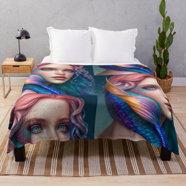 Item preview, Beautiful Colorful Mermaid designed and sold by i-ImagineArtist.