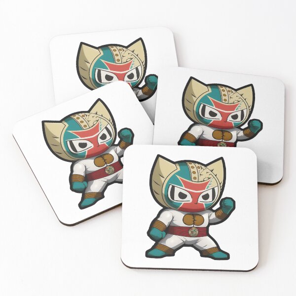 Artikelvorschau, Lucha Libre Katzen | Mexikanische Wrestling | Kawaii-Katzen | Chibi-Katzen | Anime-Katzen | Lucha Libre Katzen 11 entworfen und verkauft von Catcosm.
