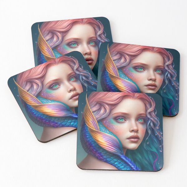 Item preview, Beautiful Colorful Mermaid designed and sold by i-ImagineArtist.